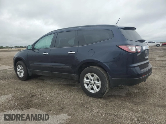 2015 Chevrolet Traverse LS z VIN 1GNKRFED6FJ113457, wystawiony jako Copart lot #74671954 z przebiegiem Nie podano mil oraz Szkoda całkowita • Salvage title. Historia ofert i sprzedaży dostępna na DreamBid. Obrazek 2.