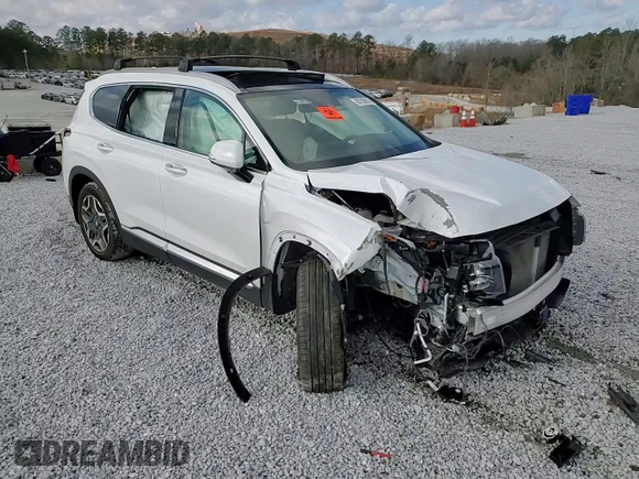 2022 Hyundai Santa Fe Limited with VIN 5NMS44AL0NH421303, listed as a Copart auction lot 86700814 with 32,753 mi miles and Salvage Title. Bid and sale history available at carsss.com. Image 11.