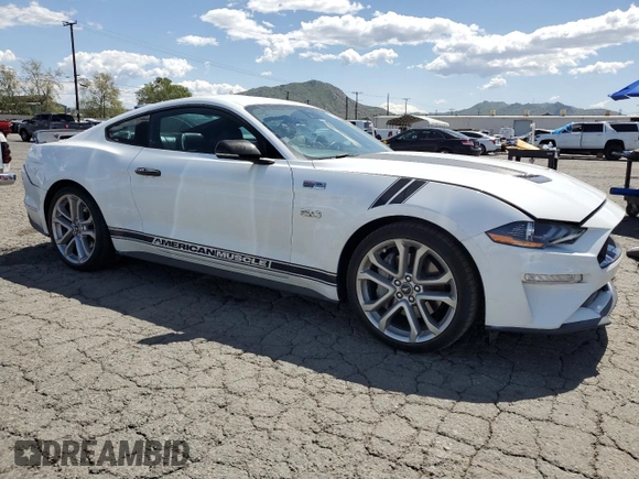 2022 Ford Mustang GT with VIN 1FA6P8CF9N5136633, listed as a Copart auction lot 51869985 with 34,974 mi miles and Salvage Title. Bid and sale history available at carsss.com. Image 4.