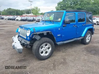 2015 Jeep Wrangler Unlimited Sahara with VIN 1C4BJWEG4FL677879, listed as a IAAI auction lot 42676097 with 85,821 mi miles and . Bid and sale history available at DreamBid. Image 19.