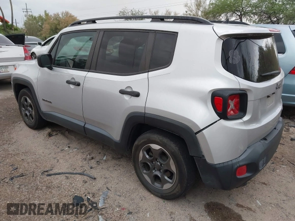2017 Jeep Renegade Sport z VIN ZACCJAAB2HPF43369, wystawiony jako IAAI lot #42643230 z przebiegiem 105 031 mil mil oraz . Historia ofert i sprzedaży dostępna na DreamBid. Obrazek 3.