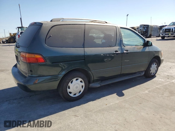 2000 Toyota Sienna LE with VIN 4T3ZF13C5YU250522, listed as a Copart auction lot 80117884 with 155,009 mi miles and Salvage Title. Bid and sale history available at carsss.com. Image 3.