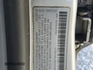 2001 Volkswagen Passat z VIN WVWAC63B91P019327, wystawiony jako Copart lot #48207895 z przebiegiem 147 065 mil mil oraz Szkoda całkowita • Salvage title. Historia ofert i sprzedaży dostępna na DreamBid. Obrazek 15.
