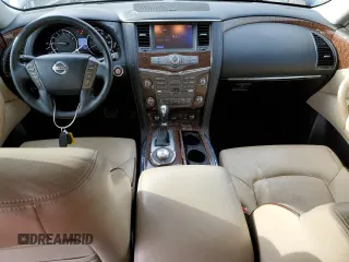 2017 Nissan Armada Platinum with VIN JN8AY2NE7H9703152, listed as a Copart auction lot 46479295 with 172,895 mi miles and Salvage Title. Bid and sale history available at carsss.com. Image 8.