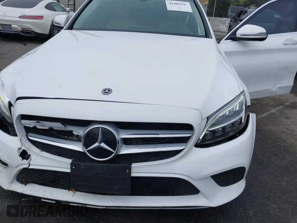 2021 Mercedes-Benz C 300 with VIN W1KWF8DB0MR648738, listed as a IAAI auction lot 41489947 with 26,252 mi miles and . Bid and sale history available at carsss.com. Image 6.