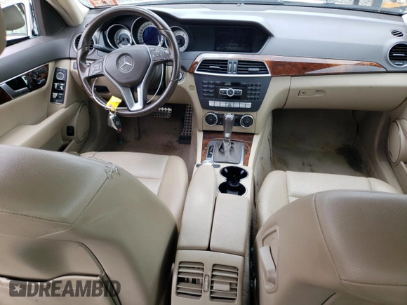 2012 Mercedes-Benz C 300 Sport with VIN WDDGF8BB4CA707133, listed as a Copart auction lot 53494475 with 185,246 mi miles and Salvage Title. Bid and sale history available at DreamBid. Image 8.