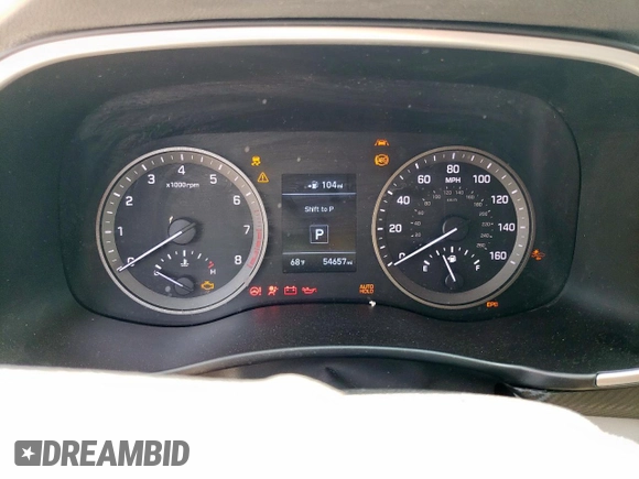2021 Hyundai Tucson SEL with VIN KM8J33AL0MU296945, listed as a Copart auction lot 57137515 with 54,657 mi miles and Salvage title. Bid and sale history available at DreamBid. Image 9.