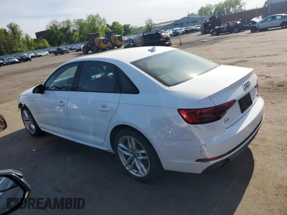 2017 Audi A4 Premium with VIN WAUDNAF42HN055855, listed as a Copart auction lot 56371195 with 31,530 mi miles and Salvage title. Bid and sale history available at DreamBid. Image 2.