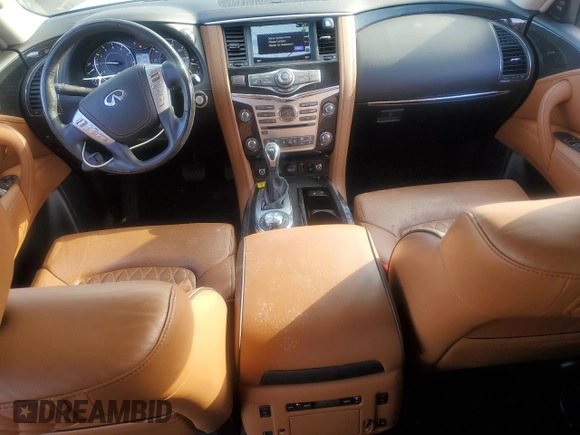 2019 Infiniti QX80 LUXE with VIN JN8AZ2NE3K9235859, listed as a Copart auction lot 88677275 with 65,087 mi miles and Salvage Title. Bid and sale history available at carsss.com. Image 8.