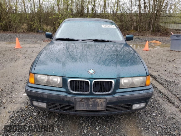 1997 BMW 3 Series 328is with VIN WBABG1320VET05383, listed as a Copart auction lot 52463975 with 236,590 mi miles and Clean Title. Bid and sale history available at carsss.com. Image 5.