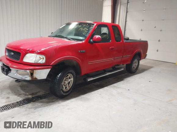 1997 Ford F-150 XL with VIN 1FTEX18L7VKD72386, listed as a IAAI auction lot 41667913 with 168,813 mi miles. Bid and sale history available at carsss.com. Image 2.