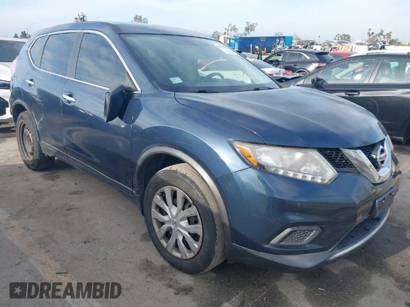 2015 Nissan Rogue SV with VIN KNMAT2MT8FP579542, listed as a IAAI auction lot 41909706 with 92,915 mi miles and . Bid and sale history available at carsss.com. Image 1.
