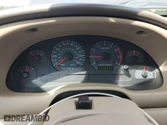 2003 Ford Mustang GT Deluxe with VIN 1FAFP45X23F332063, listed as a Copart auction lot 47384245 with 168,656 mi miles and Salvage Title. Bid and sale history available at carsss.com. Image 9.