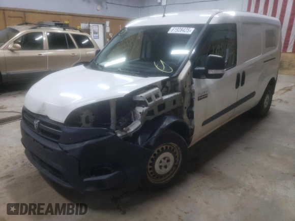2017 Ram ProMaster City Cargo Tradesman with VIN ZFBERFAB7H6E12915, listed as a Copart auction lot 61928425 with 178,266 mi miles and Clean title. Bid and sale history available at DreamBid. Image 1.