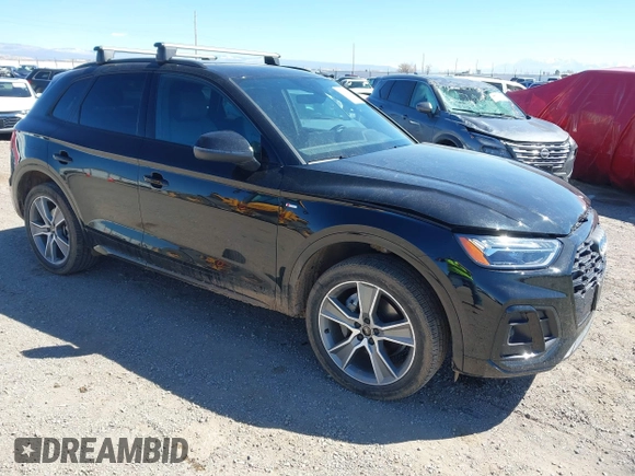 2025 Audi Q5 S line Premium z VIN WA1GAAFY7S2022643, wystawiony jako IAAI lot #41881316 z przebiegiem 8367 mil mil oraz . Historia ofert i sprzedaży dostępna na DreamBid. Obrazek 1.