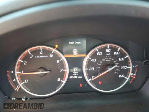2022 Acura ILX w/Premium/A-Spec Package with VIN 19UDE2F86NA008991, listed as a Copart auction lot 48329275 with 13,442 mi miles and Salvage Title. Bid and sale history available at carsss.com. Image 9.