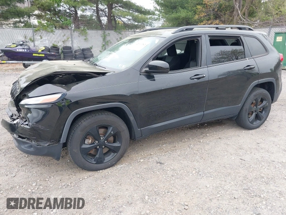 2018 Jeep Cherokee Latitude Tech Connect with VIN 1C4PJMCB7JD555019, listed as a IAAI auction lot 42091382 with 45,988 mi miles and . Bid and sale history available at DreamBid. Image 17.