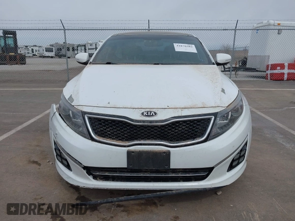 2015 Kia Optima SX Turbo with VIN 5XXGR4A69FG361006, listed as a IAAI auction lot 41870382 with 150,084 mi miles. Bid and sale history available at carsss.com. Image 12.