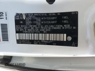 2016 Toyota Sienna LE AAS with VIN 5TDKK3DC4GS717016, listed as a Copart auction lot 70089664 with 131,654 mi miles and Salvage Title. Bid and sale history available at carsss.com. Image 16.