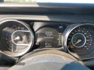 2021 Jeep Wrangler Unlimited Sahara High Altitude with VIN 1C4HJXEG7MW537997, listed as a Copart auction lot 74322054 with 60,226 mi miles and Salvage title. Bid and sale history available at DreamBid. Image 9.