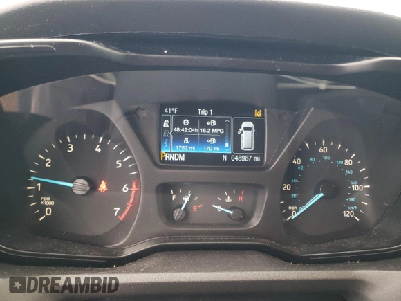 2019 Ford Transit Passenger XL with VIN 1FBAX2CG7KKA62558, listed as a Copart auction lot 81088864 with 48,967 mi miles and Salvage Title. Bid and sale history available at carsss.com. Image 9.