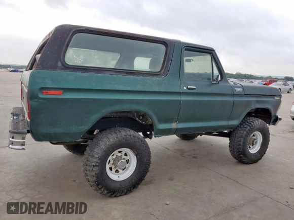 1979 Ford Bronco with VIN U15HLEE2329, listed as a Copart auction lot 57501535 with 94,151 mi miles and Clean title. Bid and sale history available at DreamBid. Image 3.