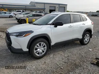 2023 Toyota Corolla Cross L with VIN 7MUAAABG1PV045317, listed as a Copart auction lot 55485385 with 30,626 mi miles and Non repairable. Bid and sale history available at DreamBid. Image 1.