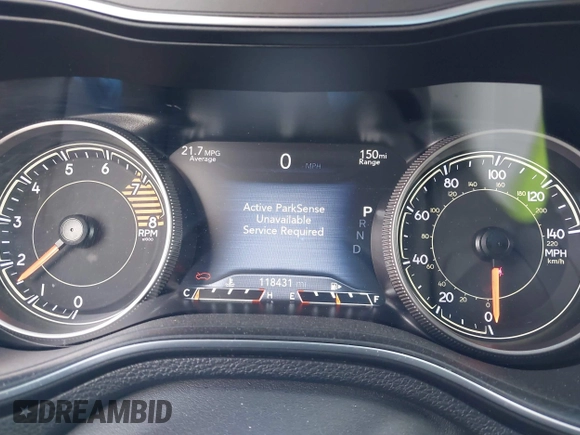 2019 Jeep Cherokee Trailhawk with VIN 1C4PJMBX0KD227083, listed as a IAAI auction lot 42120076 with 118,431 mi miles and . Bid and sale history available at DreamBid. Image 7.