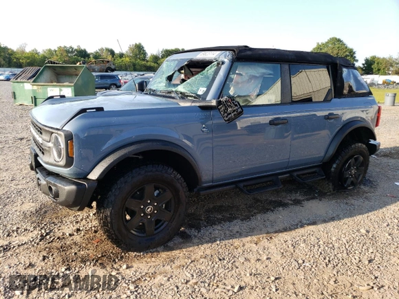 2024 Ford Bronco Black Diamond z VIN 1FMDE1BH2RLA55715, wystawiony jako Copart lot #69823114 z przebiegiem 1 476 mil mil oraz Szkoda całkowita • Salvage title. Historia ofert i sprzedaży dostępna na DreamBid. Obrazek 1.