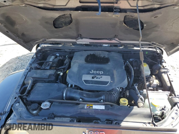 2014 Jeep Wrangler Rubicon with VIN 1C4BJWCG1EL168575, listed as a Copart auction lot 75095814 with 65,770 mi miles and Salvage title. Bid and sale history available at DreamBid. Image 11.