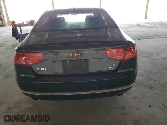 2011 Audi A8 with VIN WAURVAFD4BN004628, listed as a Copart auction lot 52244125 with 182,631 mi miles and Clean title. Bid and sale history available at DreamBid. Image 6.
