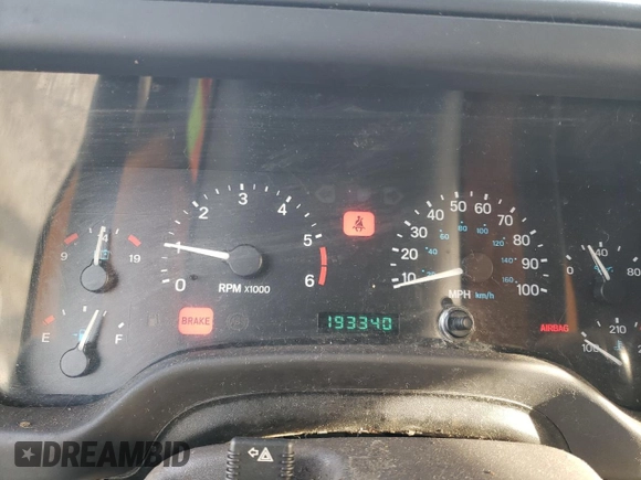 1997 Jeep Wrangler Sahara with VIN 1J4FY49S4VP523156, listed as a Copart auction lot 89343055 with 193,340 mi miles and Clean Title. Bid and sale history available at carsss.com. Image 9.