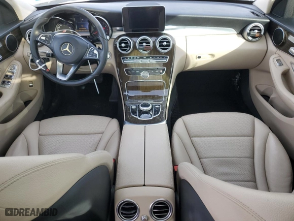 2017 Mercedes-Benz C-Class C 300 with VIN WDDWF4JB8HR309728, listed as a Copart auction lot 87711345 with 116,268 mi miles and Salvage Title. Bid and sale history available at carsss.com. Image 8.
