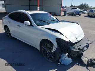 2017 Infiniti Q70 3.7 with VIN JN1BY1AP3HM741611, listed as a IAAI auction lot 41465116 with 90,375 mi miles and . Bid and sale history available at DreamBid. Image 1.