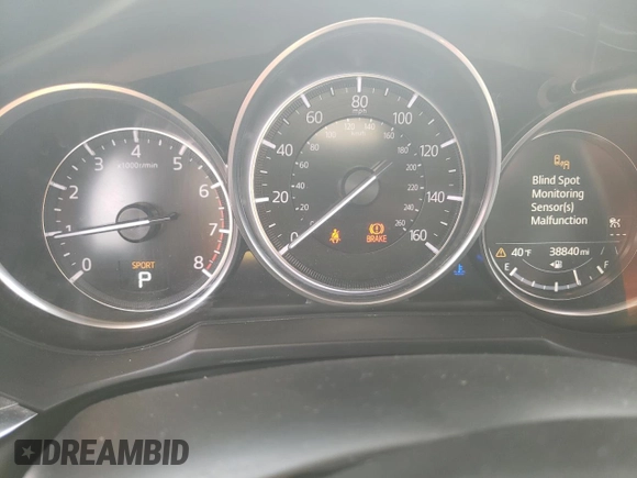 2021 Mazda 6 Grand Touring with VIN JM1GL1TY2M1615811, listed as a Copart auction lot 51501685 with 38,840 mi miles and Salvage Title. Bid and sale history available at carsss.com. Image 9.