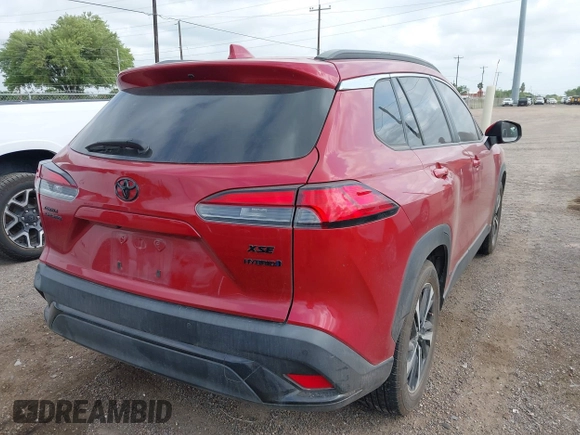 2023 Toyota Corolla Cross Hybrid S with VIN 7MUFBABG1PV005094, listed as a IAAI auction lot 42162727 with Not provided miles and . Bid and sale history available at DreamBid. Image 4.