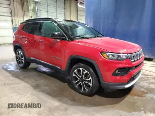 2024 Jeep Compass Limited with VIN 3C4NJDCNXRT594128, listed as a Copart auction lot 88882875 with 19,277 mi miles and Salvage title. Bid and sale history available at DreamBid. Image 4.