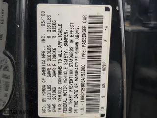 2009 Honda Accord Sdn EX-L with VIN 1HGCP26809A154900, listed as a Copart auction lot 51870825 with 179,353 mi miles and Clean Title. Bid and sale history available at carsss.com. Image 12.