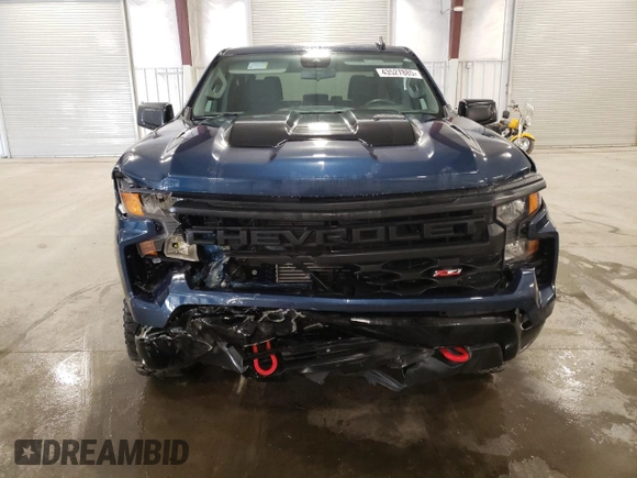 2022 Chevrolet Silverado 1500 Custom Trail Boss with VIN 3GCPDCEK6NG532726, listed as a Copart auction lot 43527885 with 21,634 mi miles and Salvage Title. Bid and sale history available at carsss.com. Image 5.