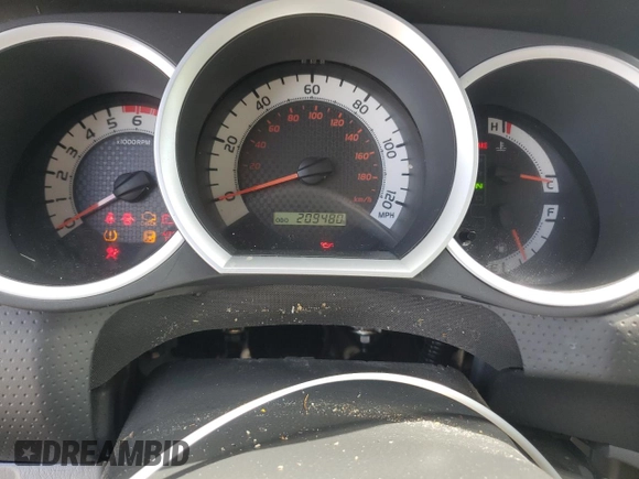 2012 Toyota Tacoma with VIN 5TFLU4ENXCX027960, listed as a Copart auction lot 60689025 with 209,480 mi miles and Salvage title. Bid and sale history available at DreamBid. Image 9.