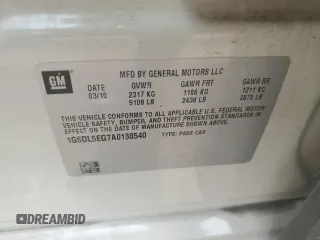2010 Cadillac CTS Performance z VIN 1G6DL5EG7A0138540, wystawiony jako Copart lot #54372575 z przebiegiem 121 219 mil mil oraz Szkoda całkowita • Salvage title. Historia ofert i sprzedaży dostępna na DreamBid. Obrazek 12.