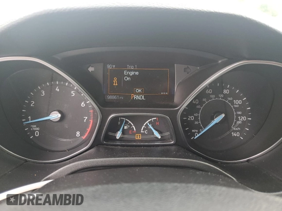2017 Ford Focus SE с VIN 1FADP3F29HL267516, выставлен на аукционе Copart как лот 56984255 с пробегом 98 861 миль миль и Списание • Salvage title. История ставок и продаж доступна на DreamBid. Изображение 9.