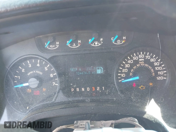 2013 Ford F-150 XL with VIN 1FTFX1EF1DFC28665, listed as a IAAI auction lot 41902238 with 124,474 mi miles. Bid and sale history available at carsss.com. Image 7.