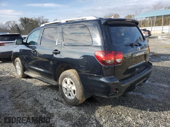 2018 Toyota Sequoia SR5 with VIN 5TDBY5G19JS163466, listed as a Copart auction lot 82850304 with 165,339 mi miles and Non Repairable. Bid and sale history available at carsss.com. Image 2.