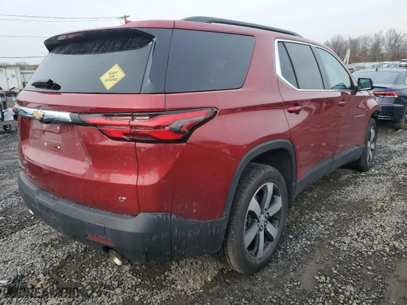 2023 Chevrolet Traverse LT Leather with VIN 1GNEVHKW2PJ249628, listed as a Copart auction lot 43569725 with 12,597 mi miles and Salvage Title. Bid and sale history available at carsss.com. Image 3.