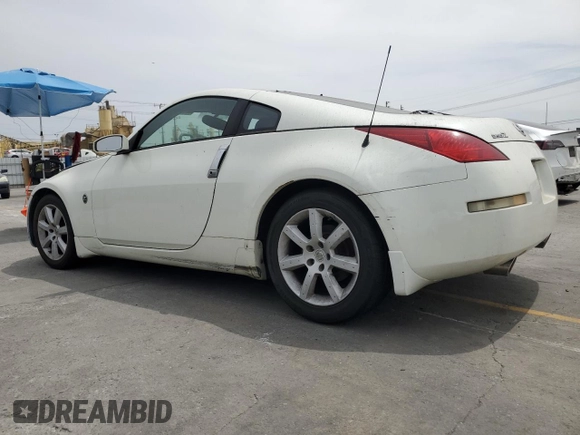 2004 Nissan 350Z Touring with VIN JN1AZ34D74T160909, listed as a Copart auction lot 58302075 with 54,100 mi miles and Salvage title. Bid and sale history available at DreamBid. Image 2.