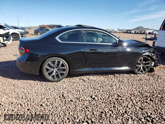 2023 BMW 2 Series 230i with VIN 3MW23CM03P8D75423, listed as a Copart auction lot 41689974 with 0 mi miles. Bid and sale history available at carsss.com. Image 3.