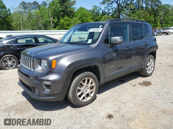 2021 Jeep Renegade Limited with VIN ZACNJDD10MPM11411, listed as a Copart auction lot 51640805 with 37,930 mi miles and Salvage title. Bid and sale history available at DreamBid. Image 1.
