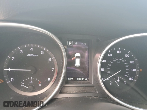 2018 Hyundai Santa Fe 2.0T с VIN 5NMZU4LA9JH061307, выставлен на аукционе Copart как лот 85495764 с пробегом 91 011 миль миль и Списание • Salvage title. История ставок и продаж доступна на DreamBid. Изображение 9.