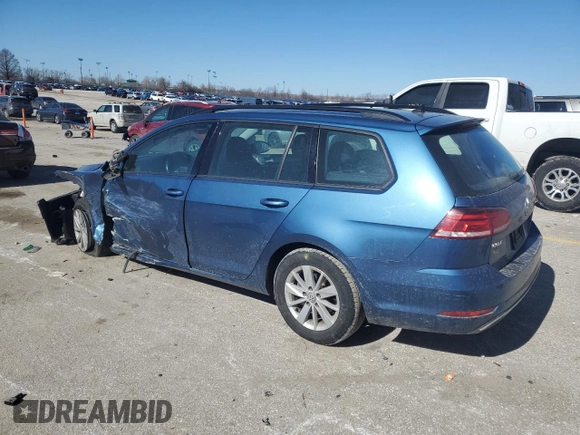 2019 Volkswagen Golf SportWagen S with VIN 3VWY57AU6KM512342, listed as a Copart auction lot 47112595 with 97,965 mi miles and Salvage Title. Bid and sale history available at carsss.com. Image 2.